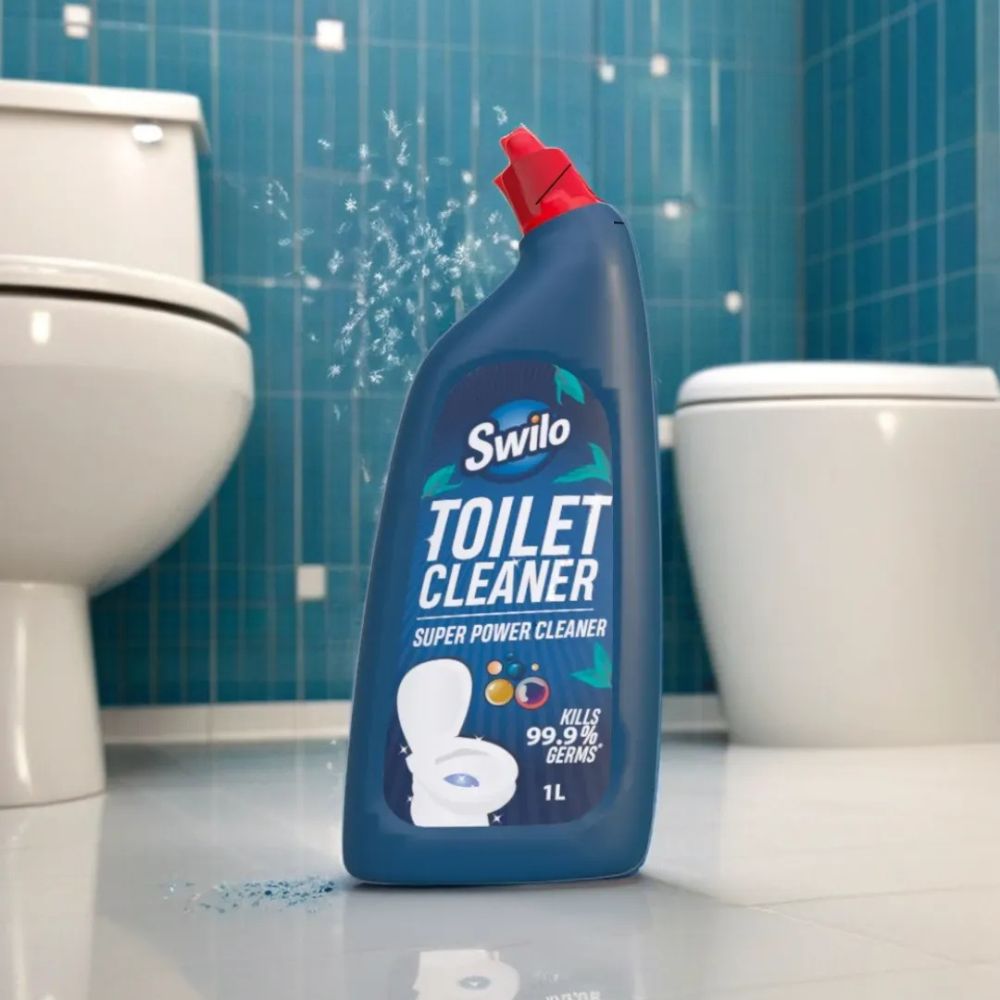 Swilo Toilet Cleaner – Powerful, Long-Lasting Odor Control & Stain Removal | 1L | Fresh Fragrance & Deep Clean Formula | Pack of 2