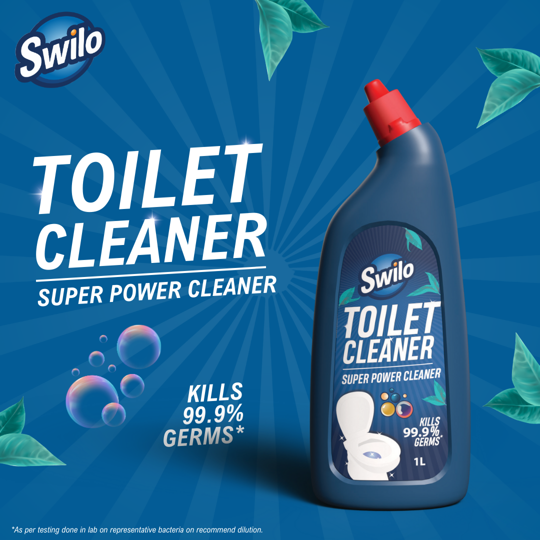 Swilo Toilet & Floor Cleaner Combo Pack – Deep Cleaning, Germ Protection & Long-Lasting Freshness | Powerful Home Hygiene Duo | 1L Each