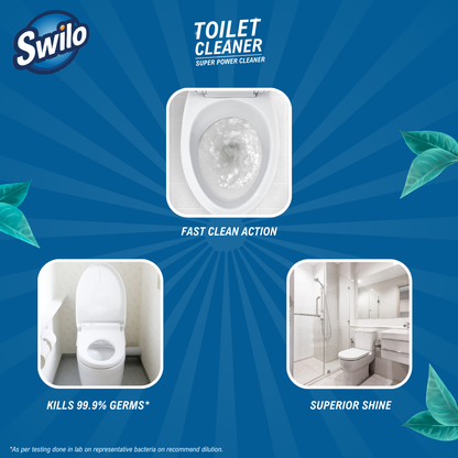 Swilo Toilet & Floor Cleaner Combo Pack – Deep Cleaning, Germ Protection & Long-Lasting Freshness | Powerful Home Hygiene Duo | 1L Each