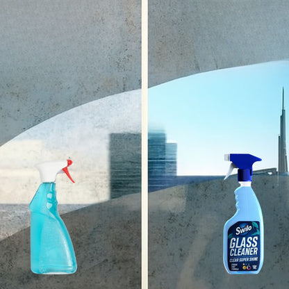 Swilo Glass Cleaner – Streak-Free Shine & Powerful Cleaning | 500ml | Quick-Drying Formula for Smudge-Free Glass