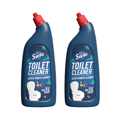 Swilo Toilet Cleaner – Powerful, Long-Lasting Odor Control & Stain Removal | 1L | Fresh Fragrance & Deep Clean Formula | Pack of 2